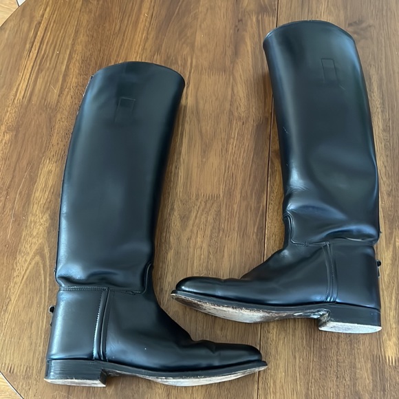 Vintage Black Leather Equestrian Boots - Made in England. Excellent Condition. - Picture 7 of 10